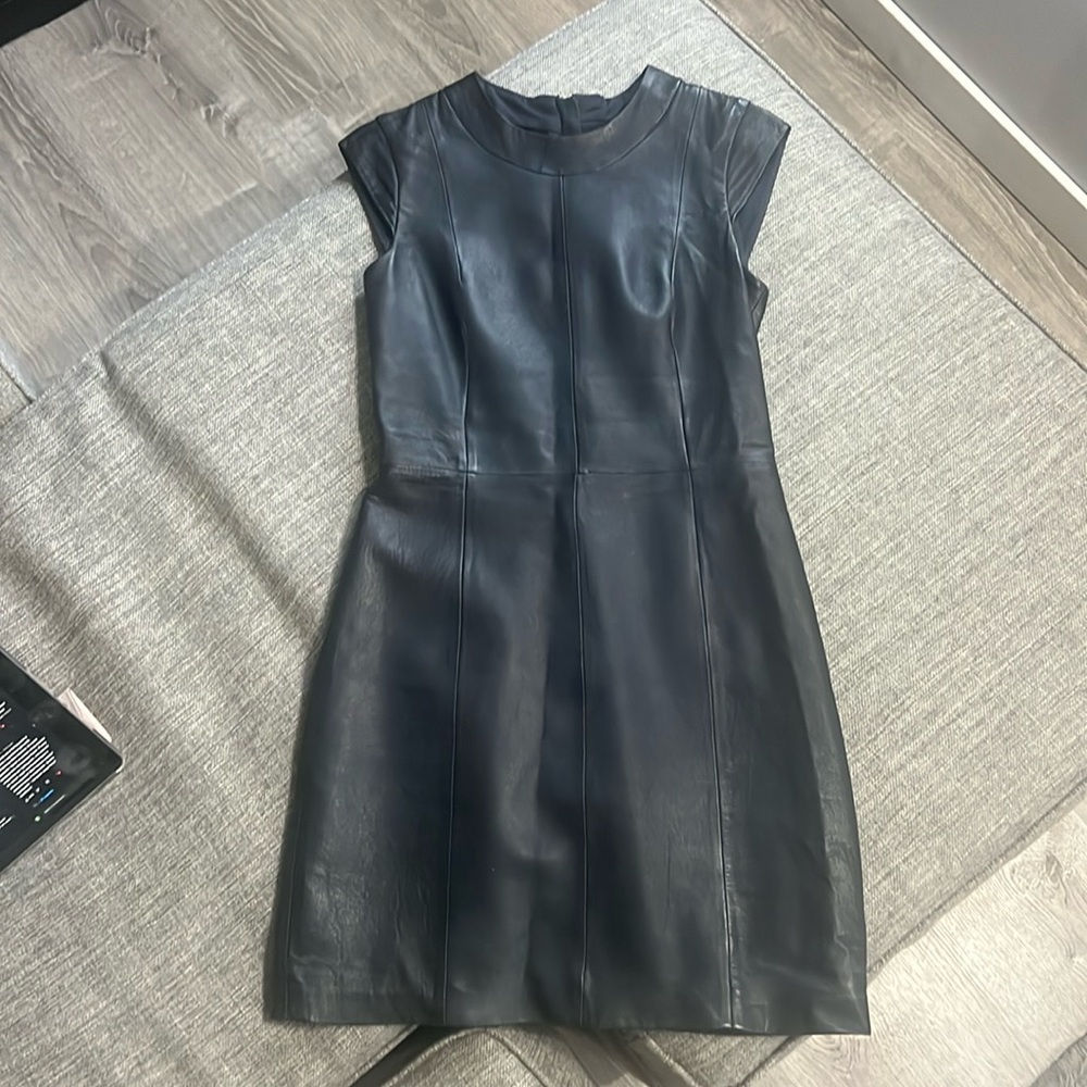 Leather dress by Theory